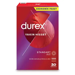 کاندوم دورکس مدل Yakin Hisset standard fit بسته 30 عددی
