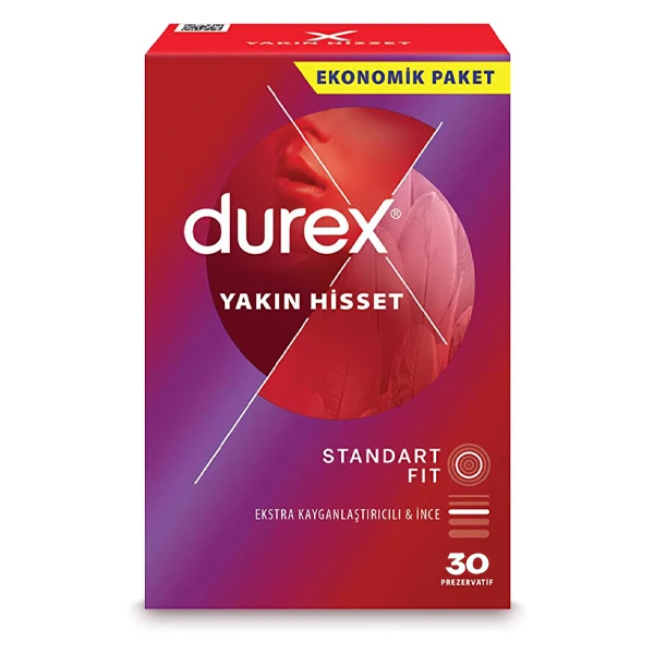 کاندوم دورکس مدل Yakin Hisset standard fit بسته 30 عددی
