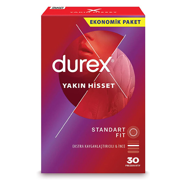 کاندوم دورکس مدل Yakin Hisset standard fit بسته 30 عددی