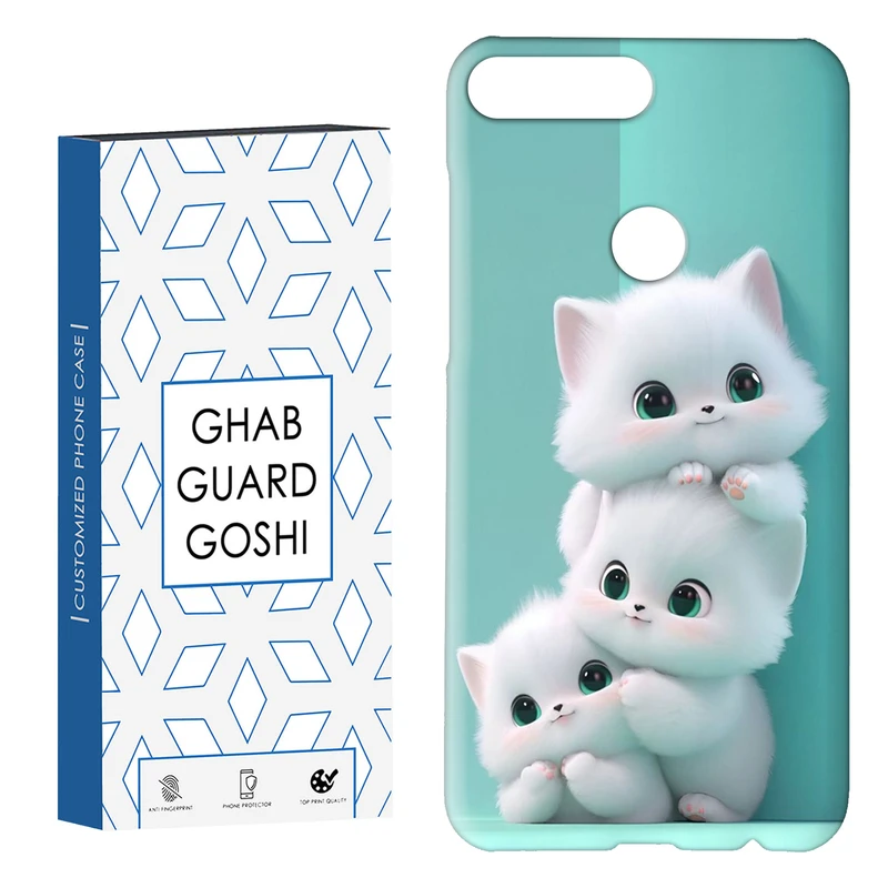 کاور قاب گارد گوشی طرح گربه کد Dimo-359 مناسب برای گوشی موبایل هوآوی Y7 2018 / Y7 Prime 2018 / Honor 7C