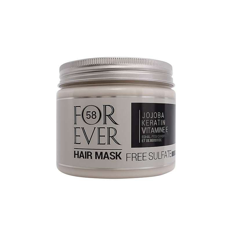 ماسک احیا کننده مو فوراور فیفتی ایت مدل جوجوبا مناسب برای موهای کراتین شده حجم 500 میلی لیتر