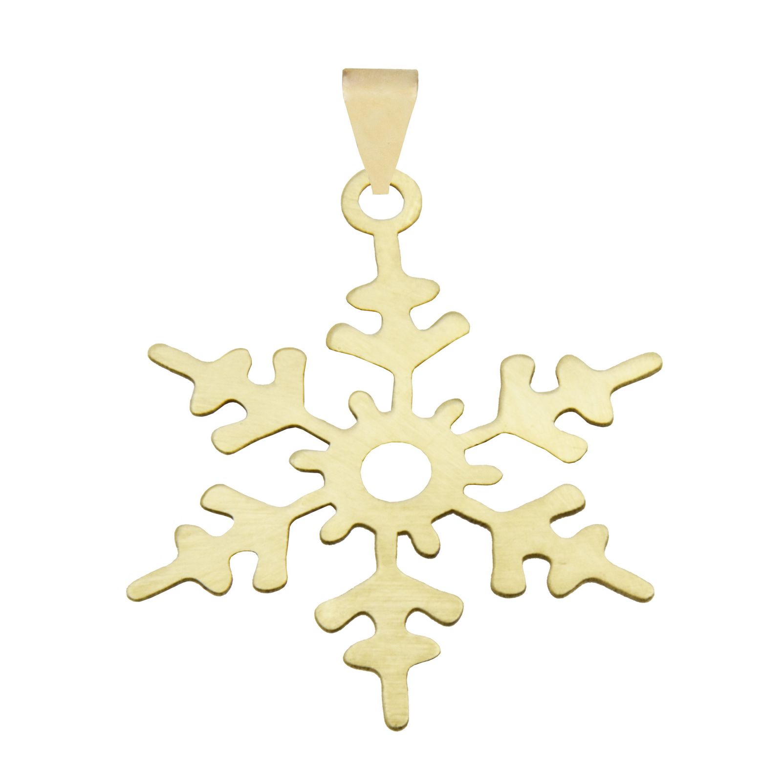 آویز گردنبند طلا 18 عیار زنانه مدل دونه برف P634 -  - 2