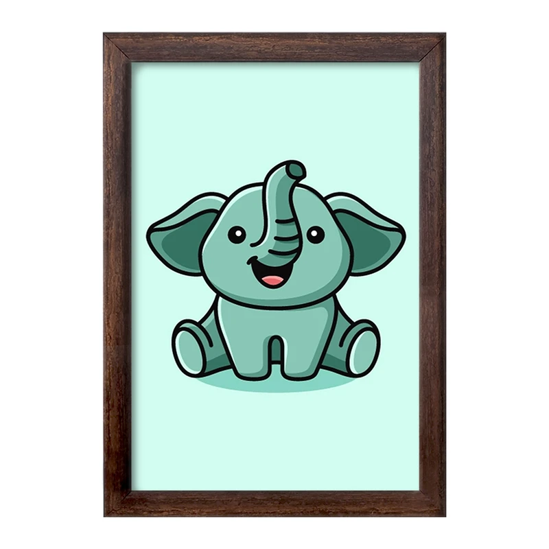 تابلو خندالو طرح حیوانات بامزه فیل کد 28180