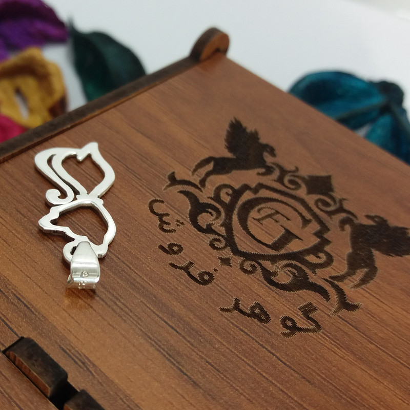 آویز گردنبند نقره مدل گربه دست ساز آویز گردنبند نقره مدل گربه دست ساز