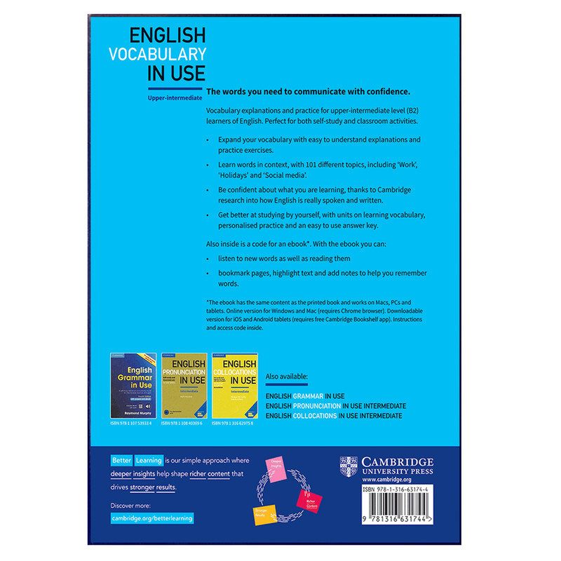 کتاب English Vocabulary In Use Upper-Intermediate اثر Michael McCarthy and Felicity O Dell انتشارات هدف نوین کتاب English Vocabulary In Use Upper-Intermediate اثر Michael McCarthy and Felicity O Dell انتشارات هدف نوین