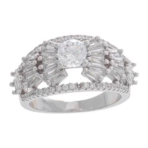 انگشتر نقره زنانه کد 2415