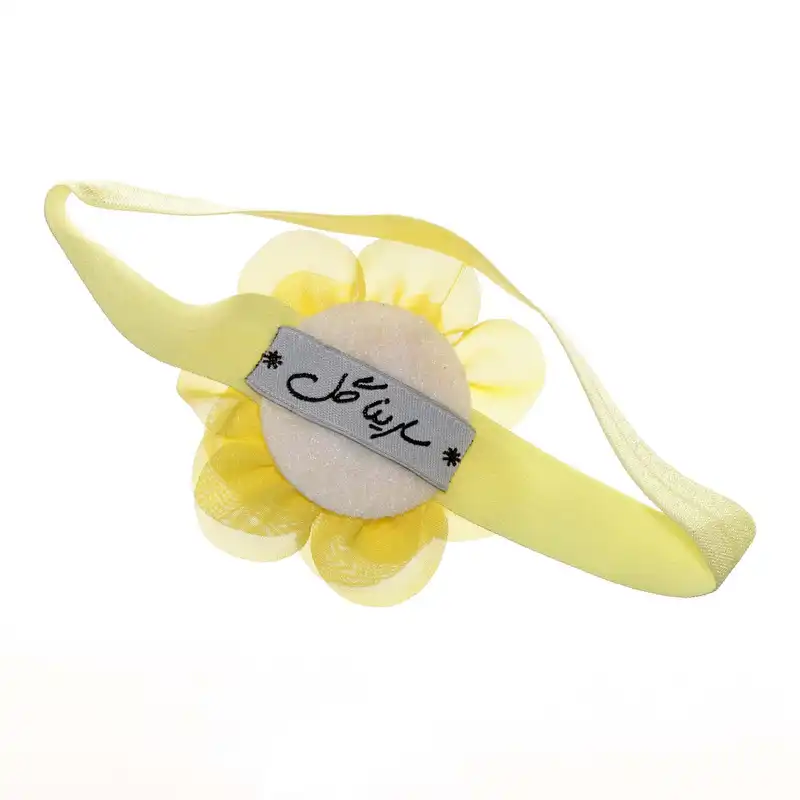 ست هدبند و پابند نوزادی سارینا گل مدل تناز