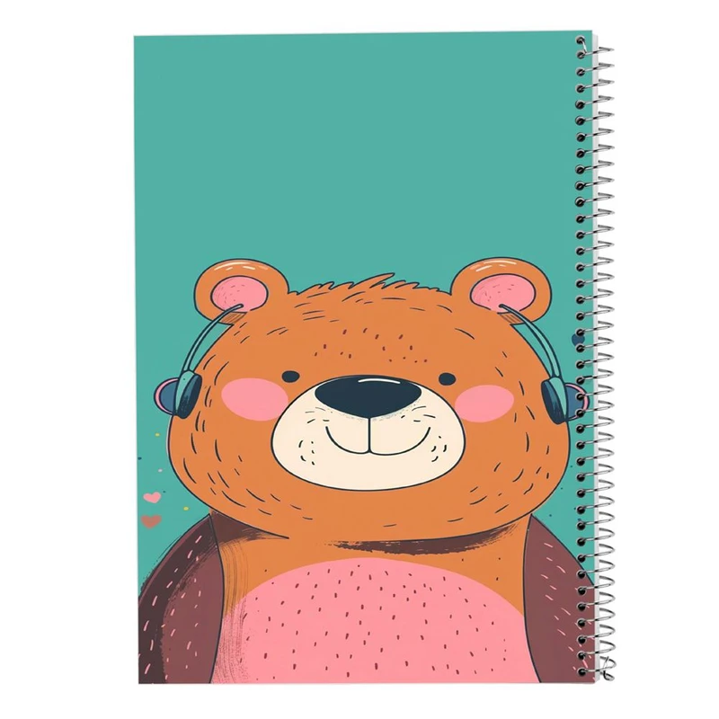 دفتر ژورنال نویسی 50 برگ مدوپد مدل نقطه ای طرح سگ و گربه کد DF17356