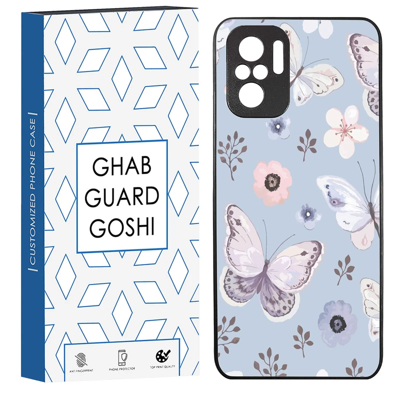 کاور قاب گارد گوشی طرح پروانه  کد TPU-004 مناسب برای گوشی موبایل شیائومی Redmi Note 10 4g / Redmi Note 10s / Poco m5s