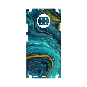 MAHOOT Turquoise marblewith golden streaks-FullSkin Cover Sticker for Xiaomi Redmi Note 9T