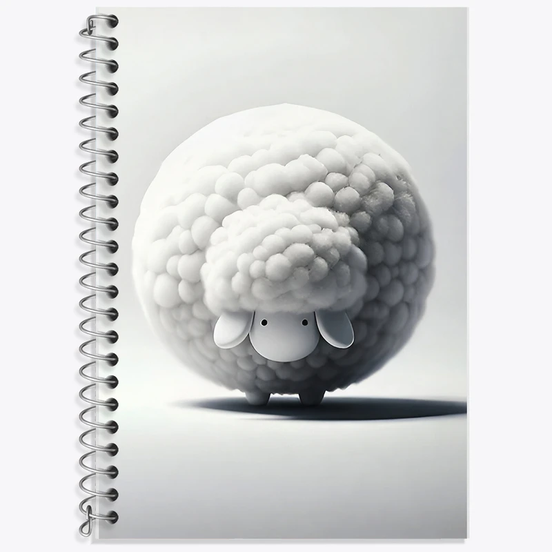 دفتر لغت 50 برگ خندالو طرح گوسفند کیوت کد F7954