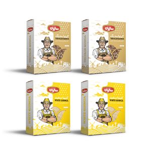 کینوای سه رنگ و کینوا سفید صنایع غذایی سالیان - 300 گرم مجموعه 4 عددی