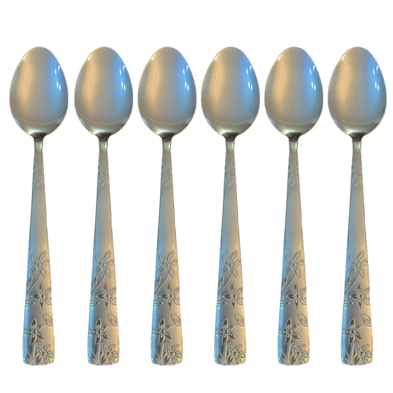 قاشق مرباخوری مدل گلریز بسته 6 عددی