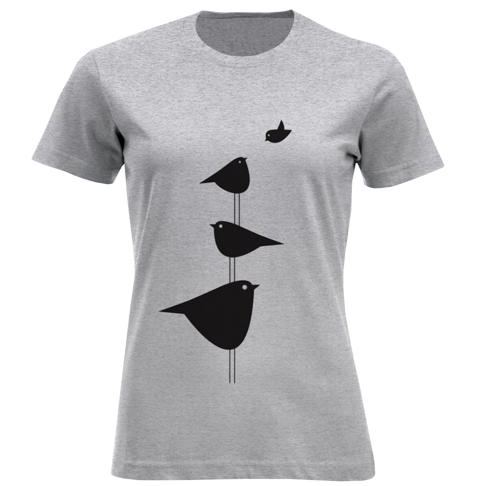 تی شرت آستین کوتاه زنانه مدل گنجشک D937