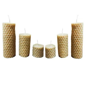 شمع دست ساز مدل بیزوکس بسته 6 عددی