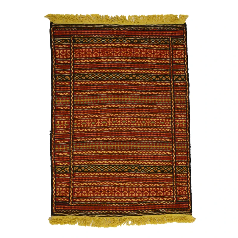 گلیم دستبافت یک و نیم متری مدل کلات کد 4041001