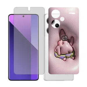 Glass Together model matte Screen Protector Suitable for Xiaomi Redmi Note 13 Pro Plus Mobile Phone with Back cover sticker