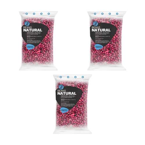 لوبیا قرمز جگری و قلمی نچرال - 2 کیلوگرم بسته 3 عددی 