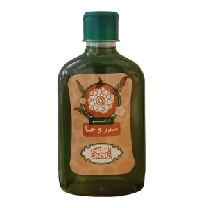 شامپو تقویت کننده و ترمیم کننده مو ایران گیاه مدل سدر و حنا حجم 230 میلی لیتر