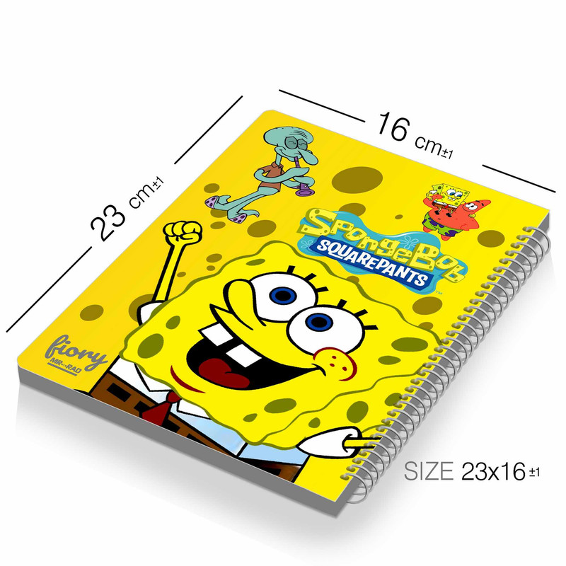 دفتر نقاشی مستر راد مدل باب اسفنجی طرح فانتزی کد fiory 1837