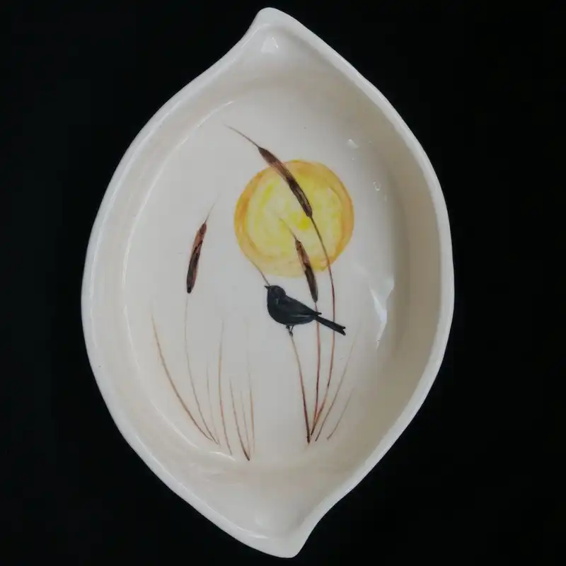 شکلات خوری سرامیکی هیوا طرح بته جقه مدل چکاوک کد 11025703