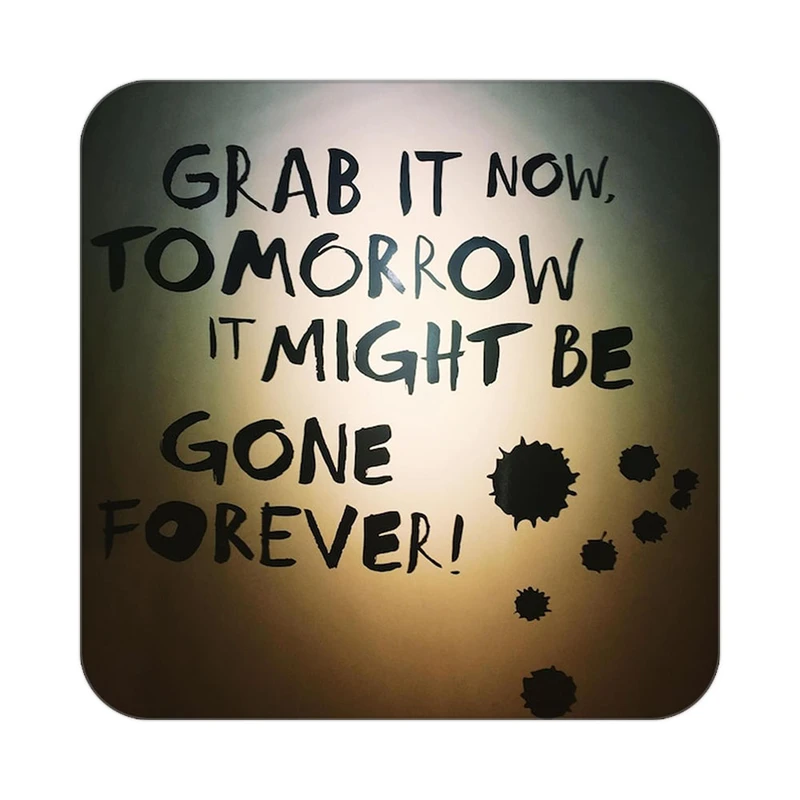 زیر لیوانی کاکتی طرح جملات انگیزشی و مثبت مدل mp24582