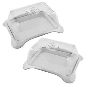 ظرف کره و پنیر مدل نگین بسته 2 عددی