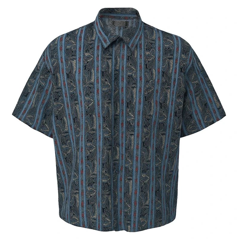 پیراهن آستین کوتاه یقه برگردان مردانه مدل سینا