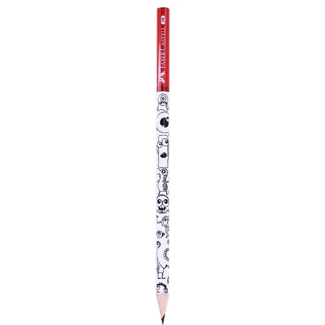 مداد مشکی  فابر کاستل طرح هیولا کد 1450 مجموعه 4 عددی