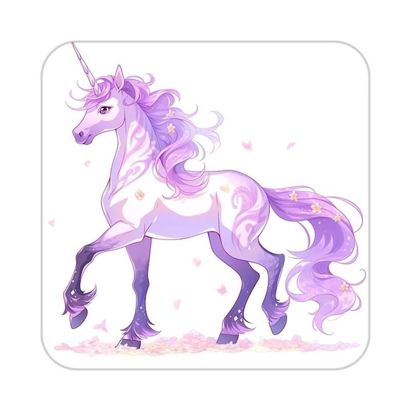 زیر لیوانی کاکتی طرح اسب تک شاخ و یونیکورن مدل mp33075