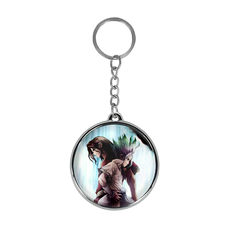 جاکلیدی خندالو طرح تسوکاسا شیشیو و سنکو انیمه دکتر استون Dr. Stone مدل دوطرفه کد 2749927500