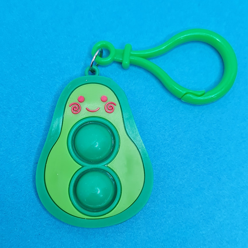 جاکلیدی دخترانه مدل پاپیت سیلیکونی طرح آووکادو