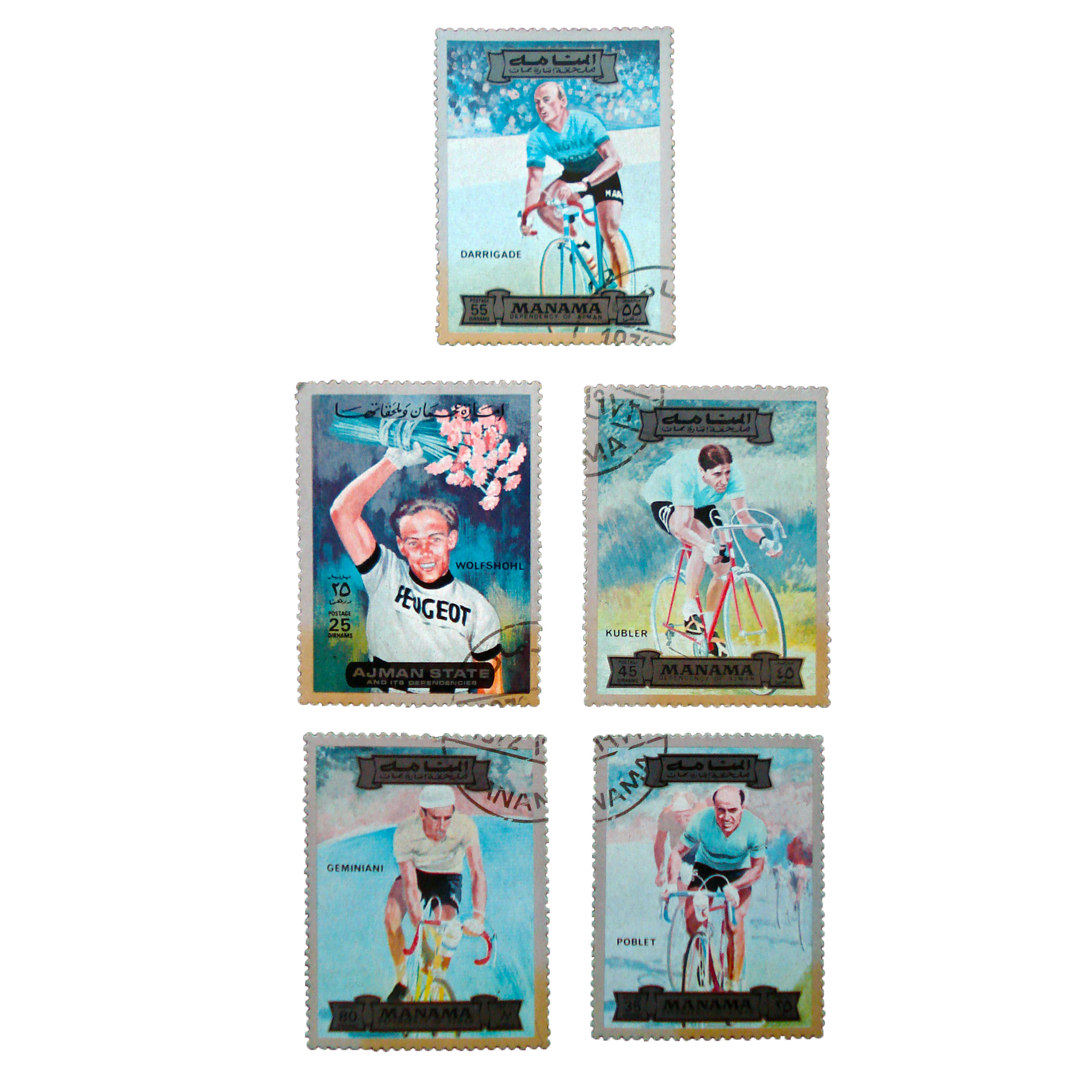 تمبر یادگاری مدل ورزشی کد h-316 مجموعه 5 عددی