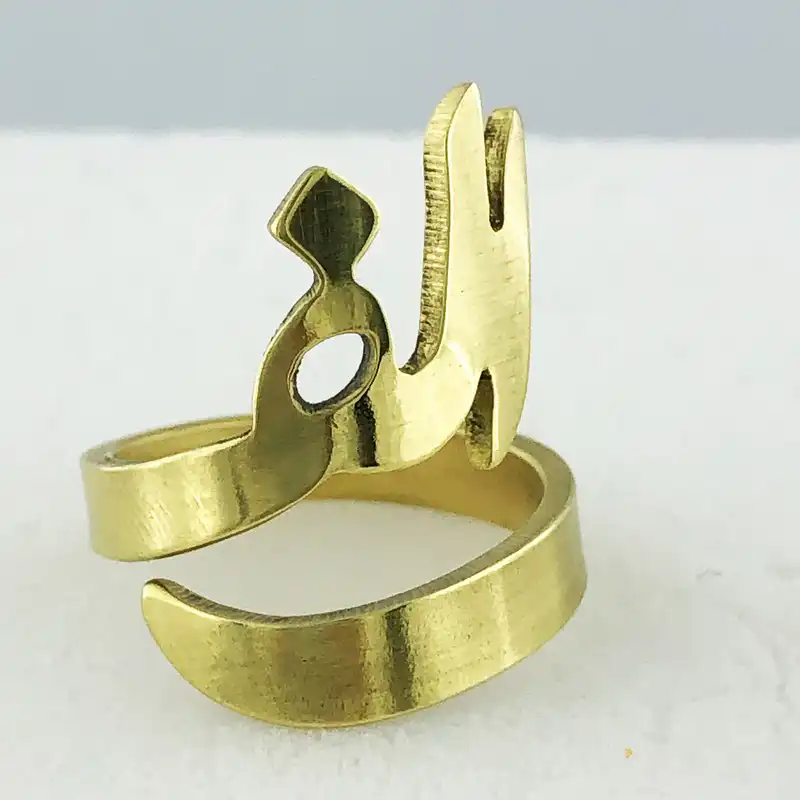 انگشتر گالری عزیزی طرح الف مدل GZ99203