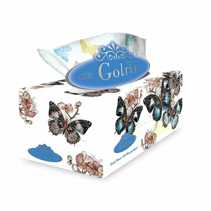 دستمال کاغذی 100 برگ گلریز مدل افسون 3لایه