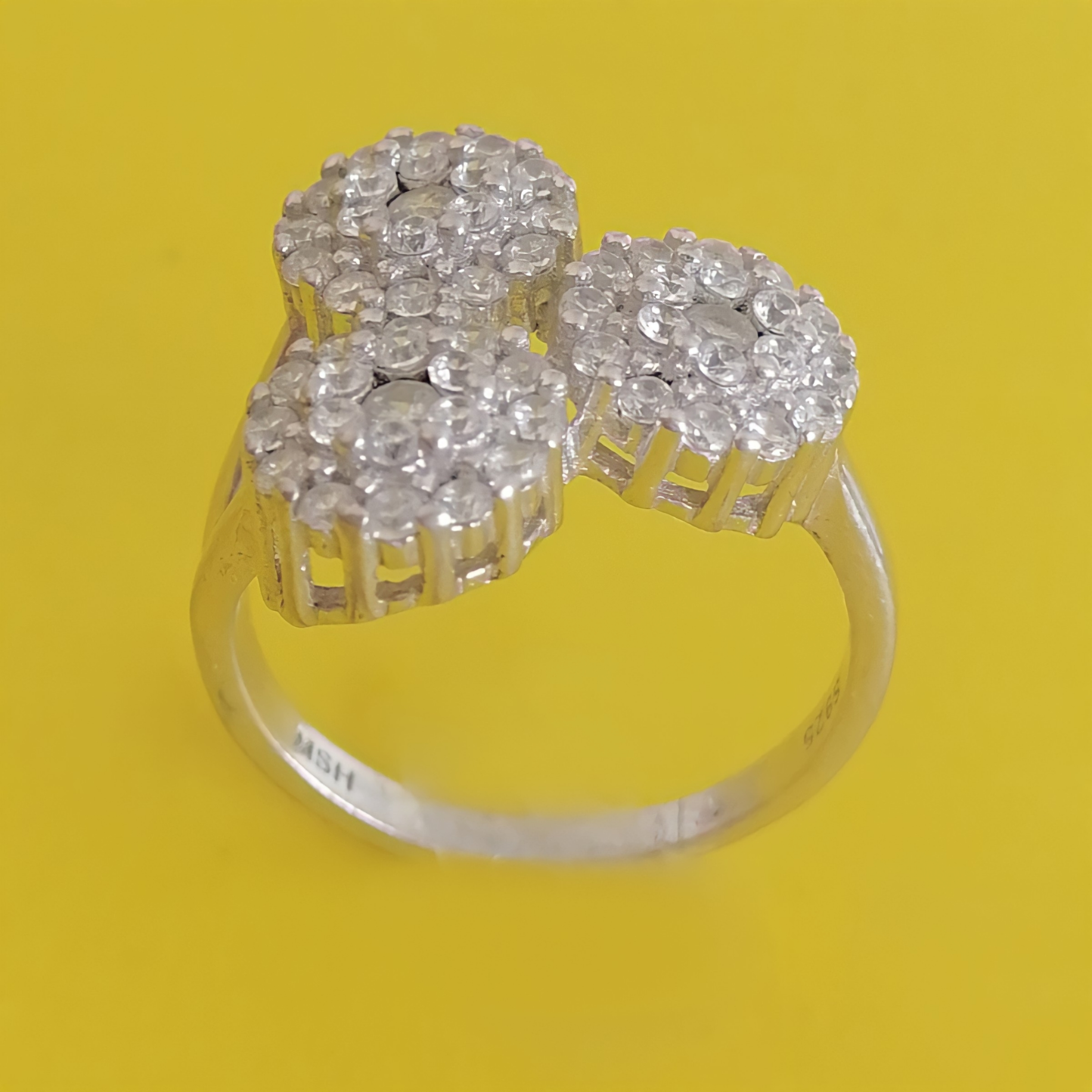 انگشتر نقره زنانه مدل Gh03