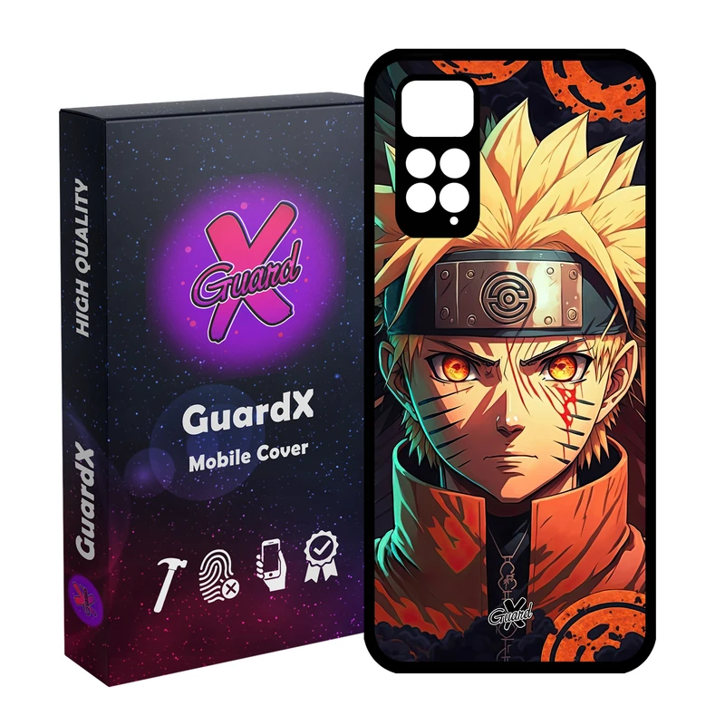 کاور گارد ایکس طرح ناروتو انیمه مدل Glass10623مناسب برای گوشی موبایل شیائومی Redmi Note 11S/ Note 11 4G