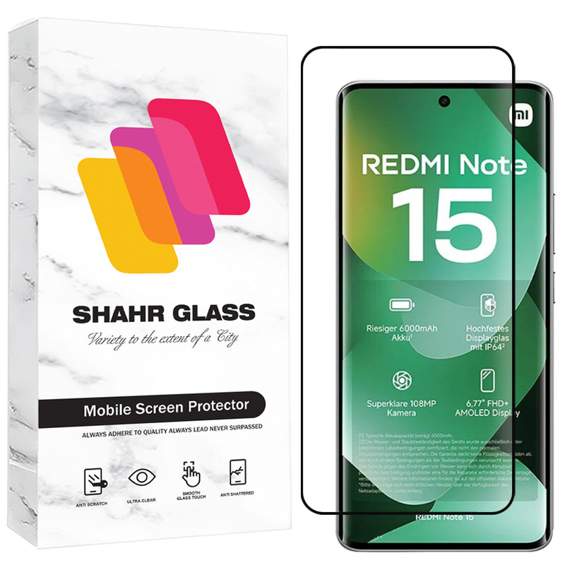 محافظ صفحه نمایش شهر گلس مدل FUENS30 مناسب برای گوشی موبایل شیائومی Redmi Note 15 4G