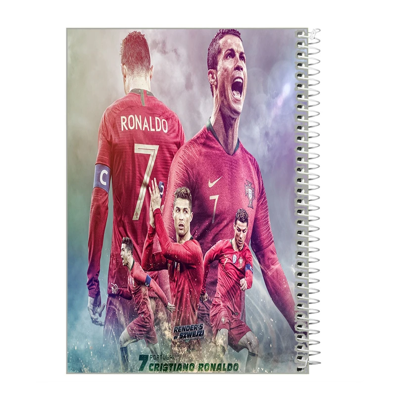 دفتر مشق 60 برگ طرح کریس رونالدو کد mr9