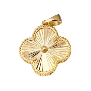 آویز گردنبند طلا 18 عیار زنانه مدل ونکلیف تراش کد B1