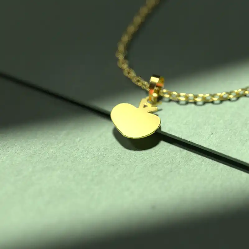 گردنبند طلا 18 عیار زنانه مدوپد مدل گوجه کد A3-1-1007