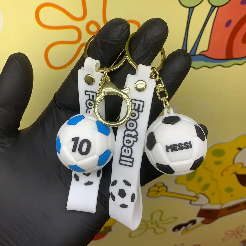 جاکلیدی مدل سیلیکونی طرح توپ لیونل مسی