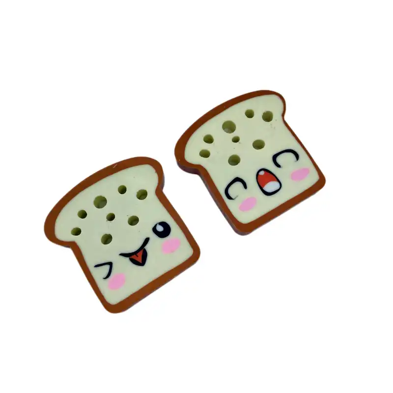 پاک کن مدل خمیری فانتزی طرح نان تست بسته 2 عددی