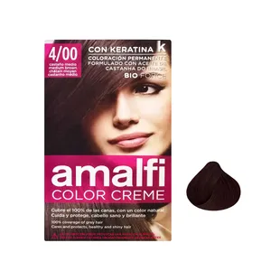 کیت رنگ مو آمالفی شماره 4/00 حجم 50 میلی لیتر رنگ قهوه ای متوسط