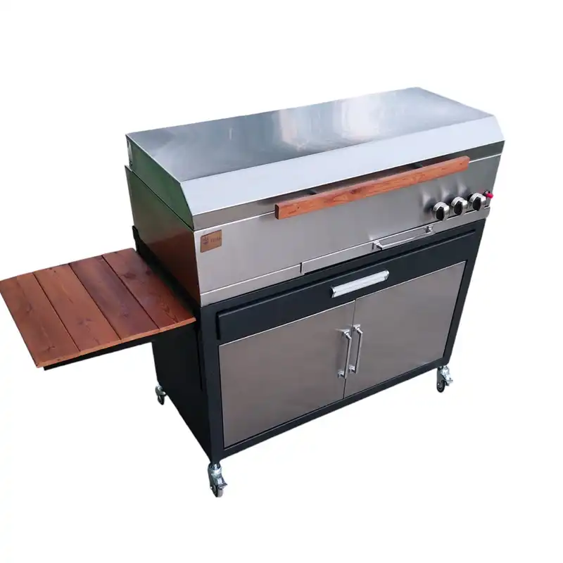 باربیکیو اصلان مدل E90 استیل طرح کابینت و کشو