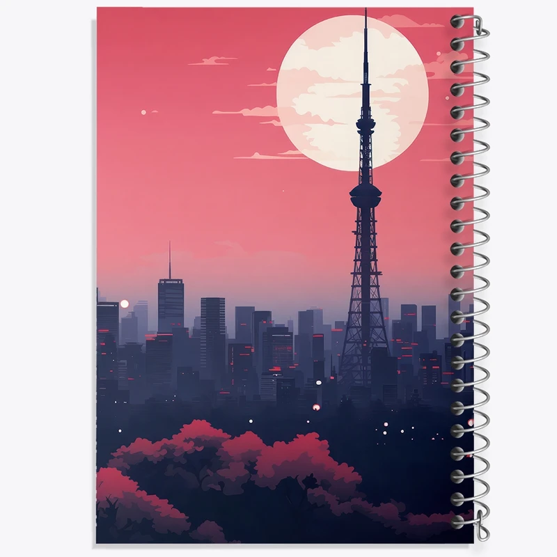 دفتر مشق 50 برگ خندالو طرح برج کد F2802