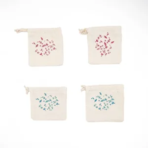 ست سبد وسایل کودک گدار مدل همیان گل و برگ مجموعه چهار عددی