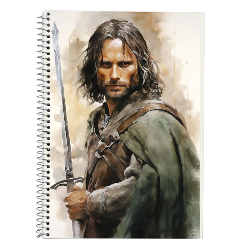 دفتر زبان 50 برگ مدوپد مدل سه خط طرح  ارباب حلقه ها The Lord of the Rings کد DF3101