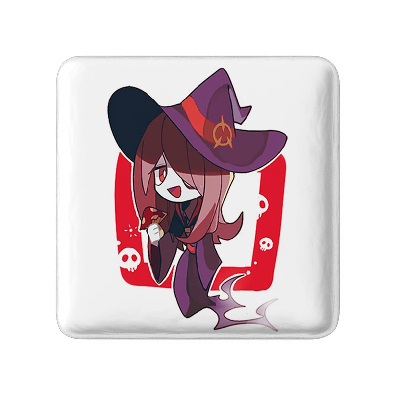 مگنت خندالو طرح سوسی انیمه جادوگران کوچک Little Witch Academia  مدل مربعی کد 22836