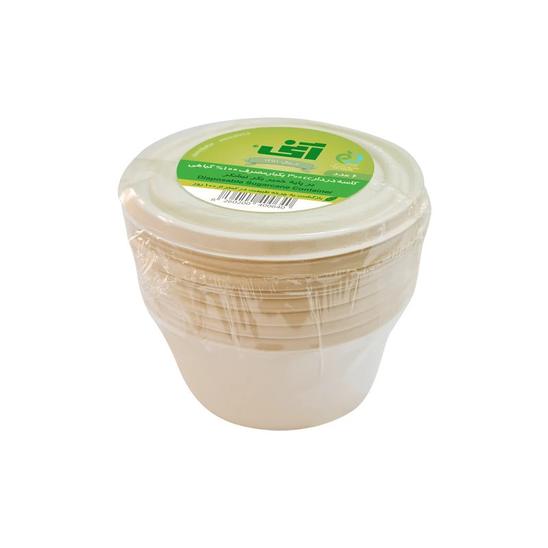 کاسه یکبارمصرف آنی مدل 696 گیاهی مجموعه 6 عددی